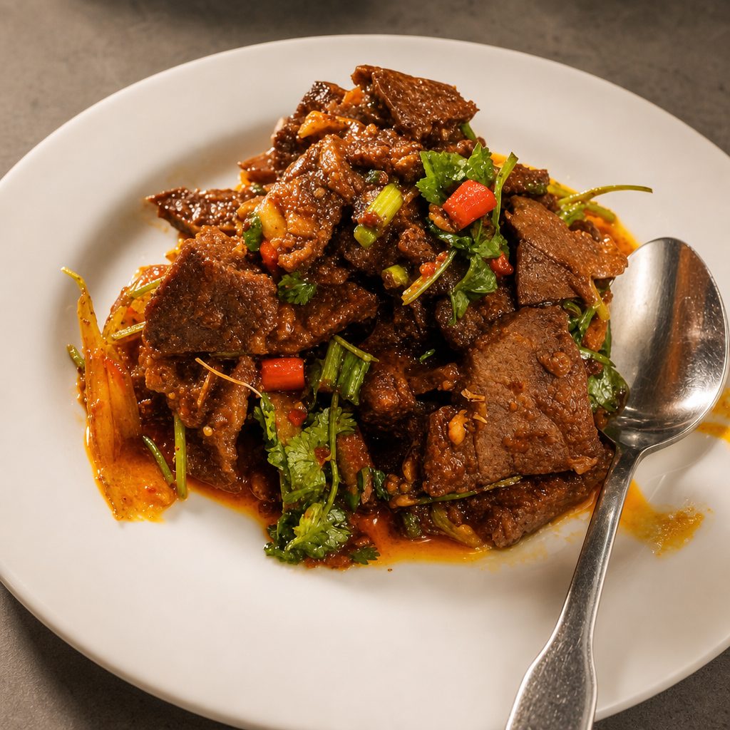 A7. Spicy Beef Shank & Tendon with Peppercorn.