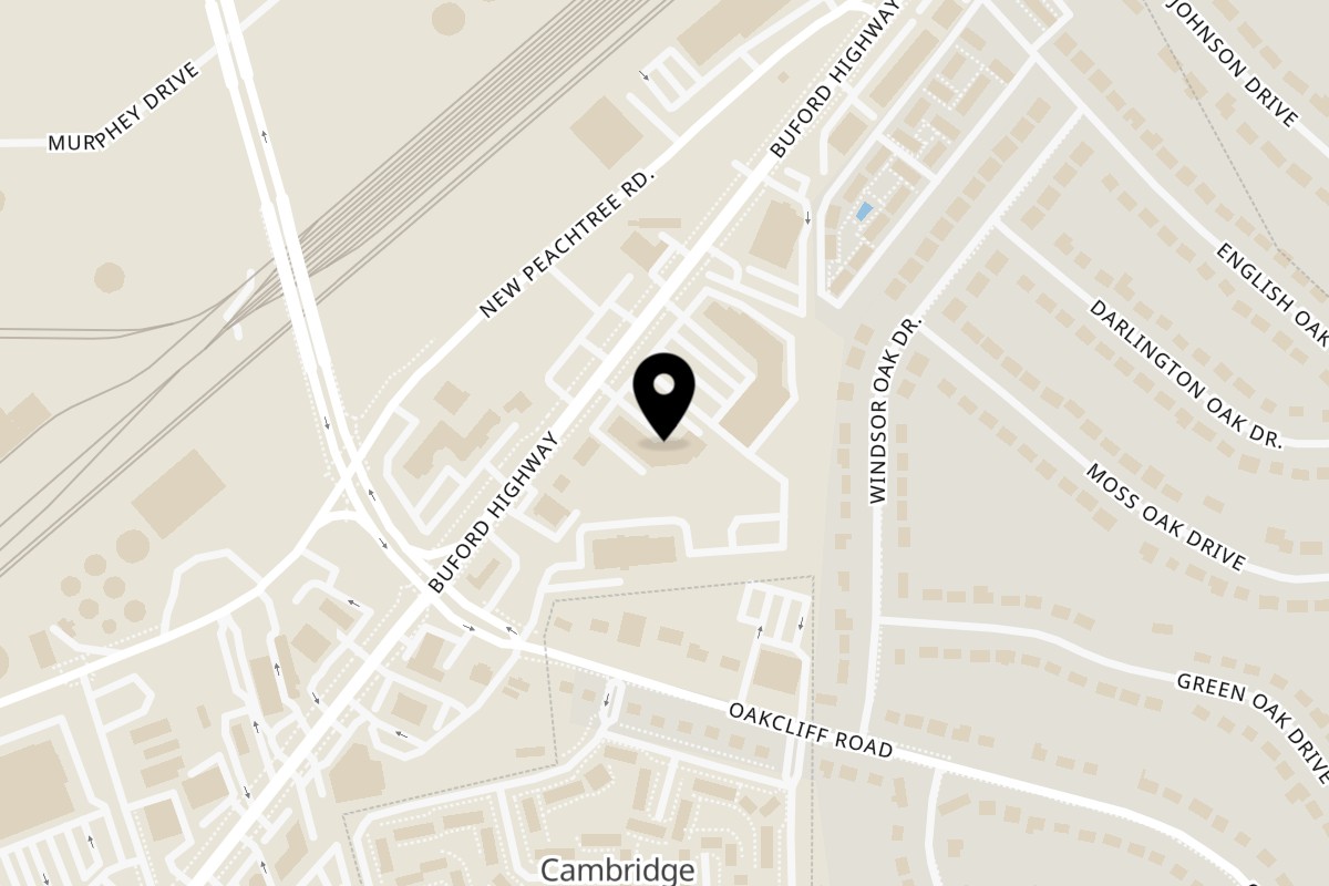 Map showing the location of Man Chun Hong on 5953 Buford Hwy NE #105 in Atlanta